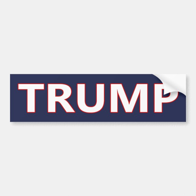 Pegatina Para Coche DONALD TRUMP BOLD Bumper Sticker #MAGA (Frente)