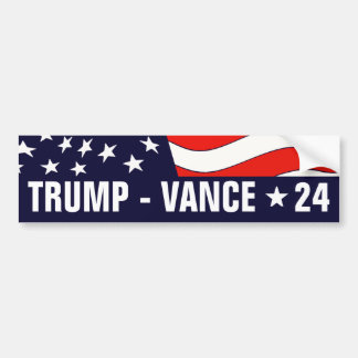 Pegatina Para Coche Donald Trump JD Vance presidente 24 aguafiestas