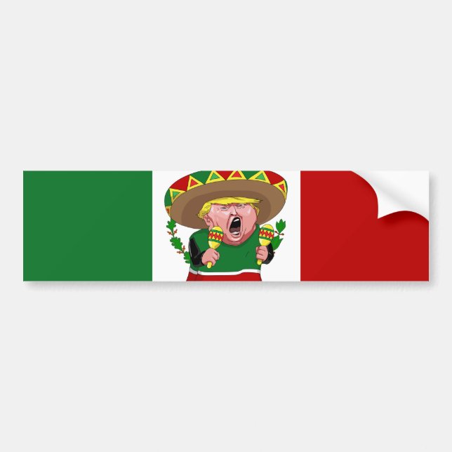 Pegatina Para Coche donald trump mexicano (Frente)
