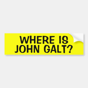 PEGATINA PARA COCHE ¿DÓNDE ES JUAN GALT?
