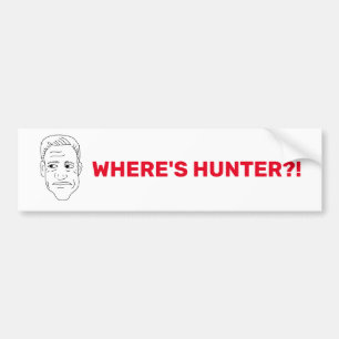 Pegatina Para Coche Dónde está Hunter Biden Bumper Sticker