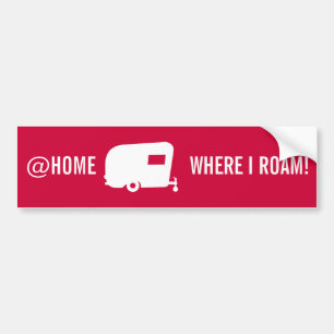 Pegatina Para Coche @ donde vago por - humor casero del remolque del