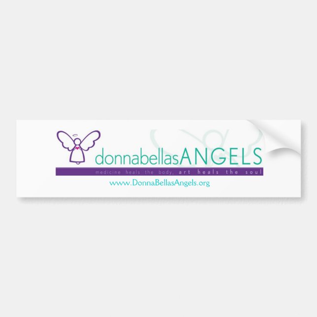 Pegatina Para Coche DonnaBellas Angels Bumper Sticker (Frente)