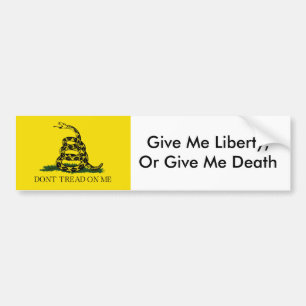 Pegatina Para Coche DontTreadONMe, me da libertad, o me da muerte