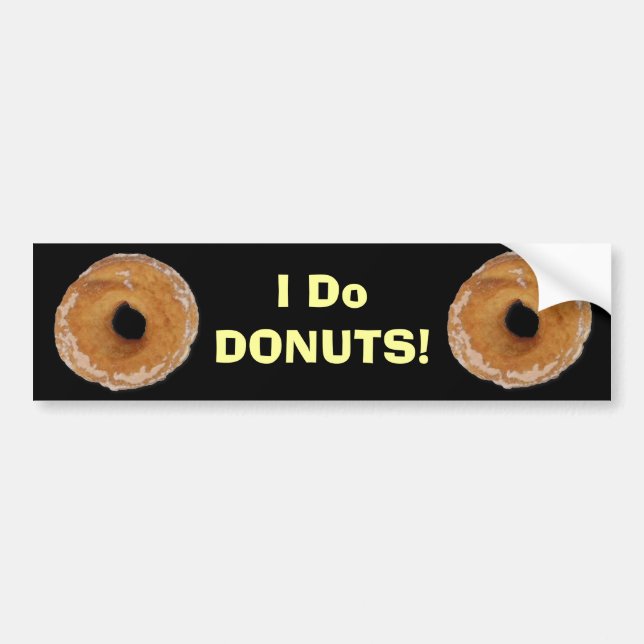 PEGATINA PARA COCHE DONUT HUMOR (Frente)