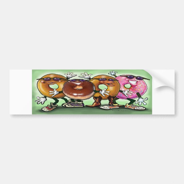 Pegatina Para Coche Donut Party (Frente)