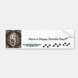 Pegatina Para Coche Doodle Dog Have a Happy Doodle Day