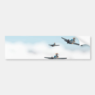 Pegatina Para Coche Dos aviones de la Guerra Mundial