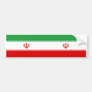 Pegatina Para Coche DOS Banderas actuales de Irán.