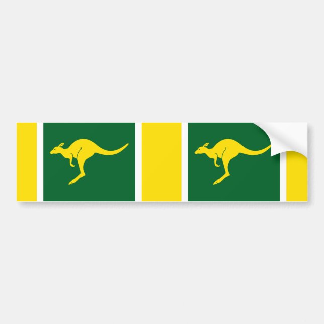 Pegatina Para Coche Dos colores australianos canguro (Frente)