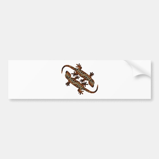Pegatina Para Coche dos geckos (Frente)
