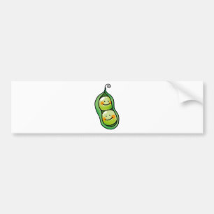 Pegatina Para Coche Dos guisantes en una vaina