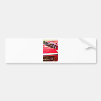 Pegatina Para Coche Dos impalas rojos de Chevy con las luces