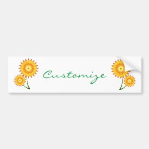 Pegatina Para Coche Dos plantas de girasol Thunder_Cove