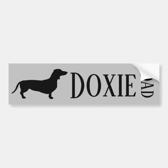 Pegatina Para Coche Doxie Dad (Frente)