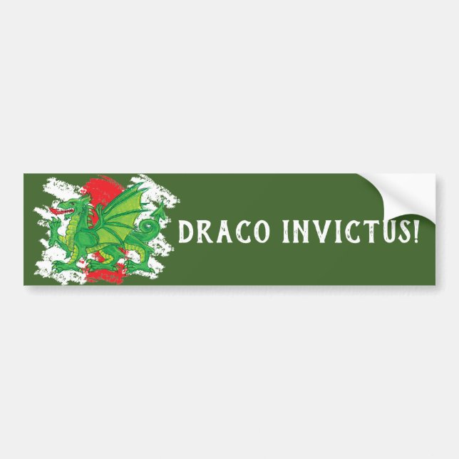 Pegatina Para Coche Draco Invictus (Frente)