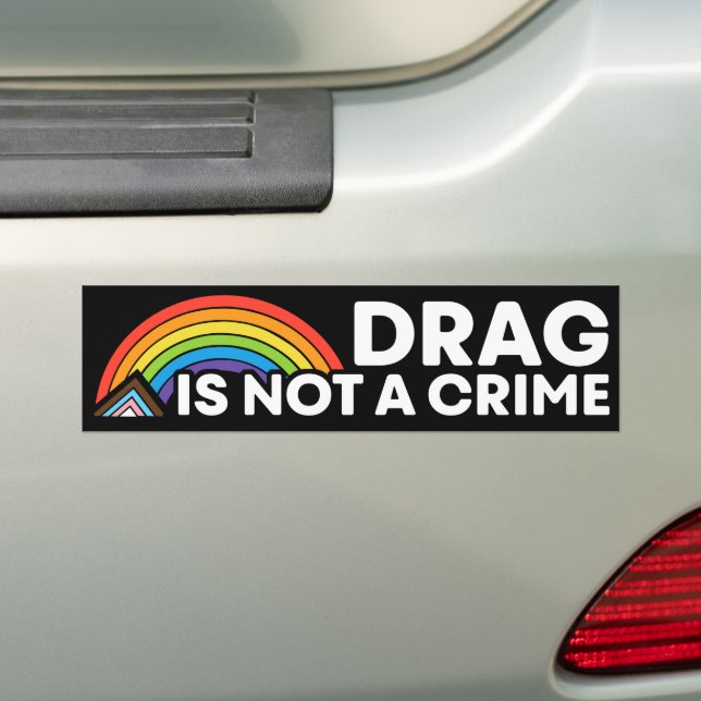 Pegatina Para Coche Drag Is Not A Crime Pride Month LGBTQIA (en coche)