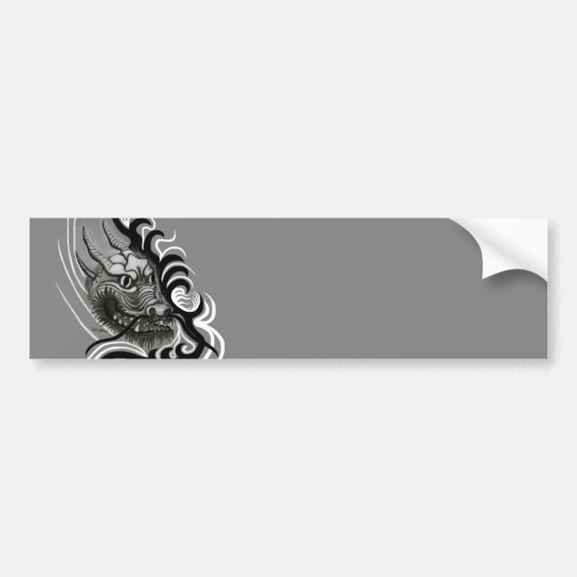 Pegatina Para Coche Dragón chino en tatuaje (Frente)