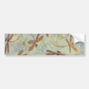 Pegatina Para Coche Dragonfly baila oro