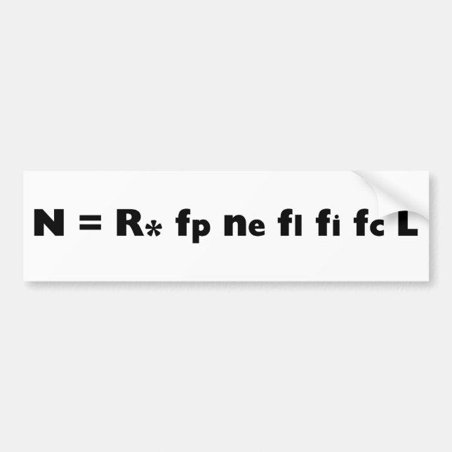 Pegatina Para Coche Drake_Equation (Frente)