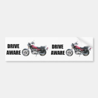 Pegatina Para Coche Drive Aware - Motocicleta