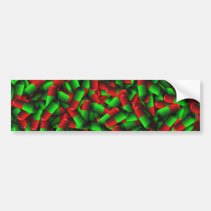 Pegatina Para Coche drogas de pastillas verdes rojas
