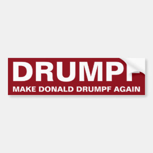 Pegatina Para Coche Drumpf hace a Donald Drumpf otra vez