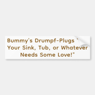 Pegatina Para Coche Drumpf-Tapones de Bummy Hankamer Artjunkhaus Diver