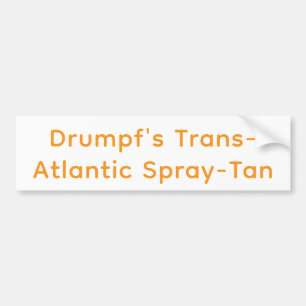 Pegatina Para Coche Drumpf's Bronceado en Spray Transgénero Hankamer A