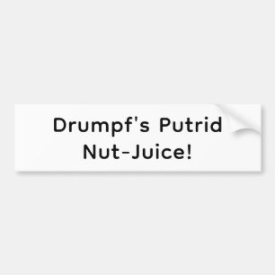 Pegatina Para Coche Drumpf's Jugo de Nuez Hankamer Artjunkhaus Splash-