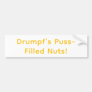 Pegatina Para Coche Drumpf's Puss-Filled Nuts Hankamer Artjunkhaus Yum