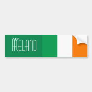 Pegatina Para Coche Dublín, irlandés Bumper Sticker