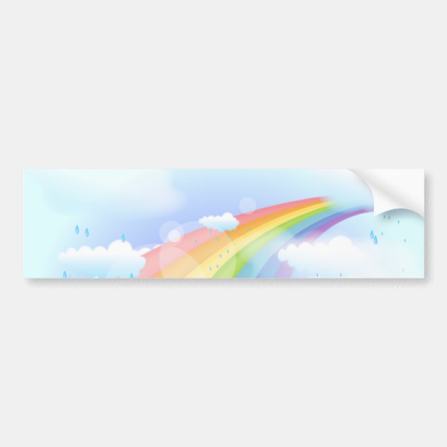 Pegatina Para Coche Ducha de colores (Frente)