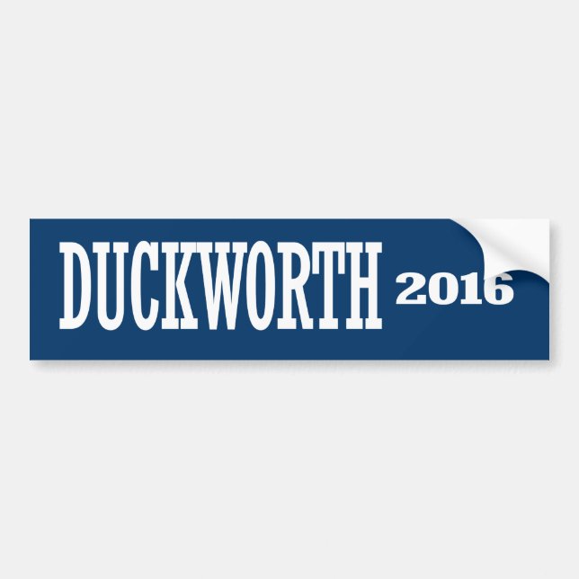 Pegatina Para Coche Duckworth - Tammy Duckworth 2016 (Frente)