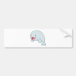 Pegatina Para Coche Dugong feliz