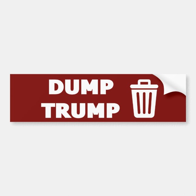 Pegatina Para Coche Dump Trump (Frente)