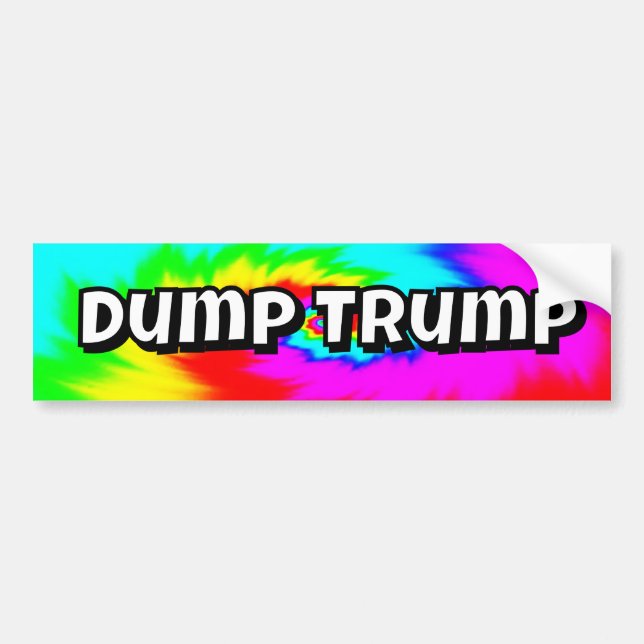 Pegatina Para Coche Dump Trump (you may change the words) (Frente)