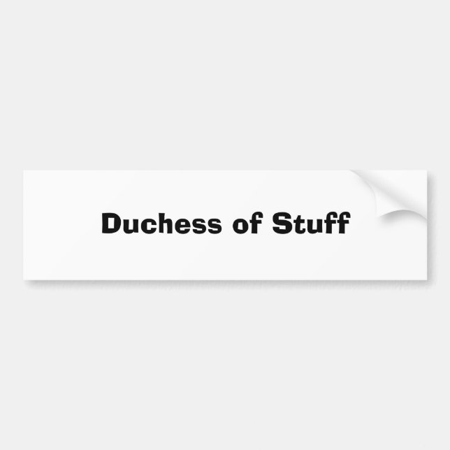 Pegatina Para Coche Duquesa de la materia (Frente)