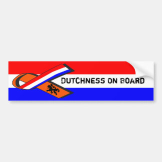 Pegatina Para Coche Dutchness a bordo
