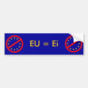 Pegatina Para Coche E-I a la UE