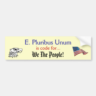 Pegatina Para Coche E Pluribus Unum