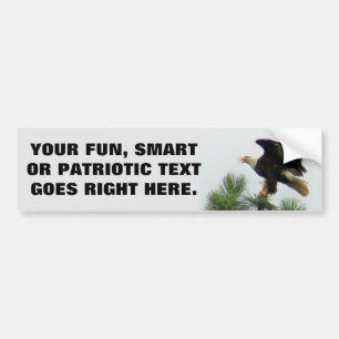 Pegatina Para Coche Eagle calvo norteamericano con su frase