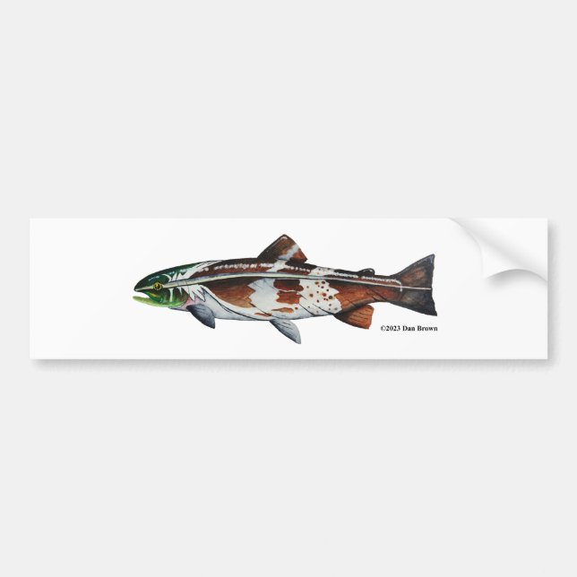 Pegatina Para Coche Eagle Lake Golden Rainbow Trout (Golden); (Frente)