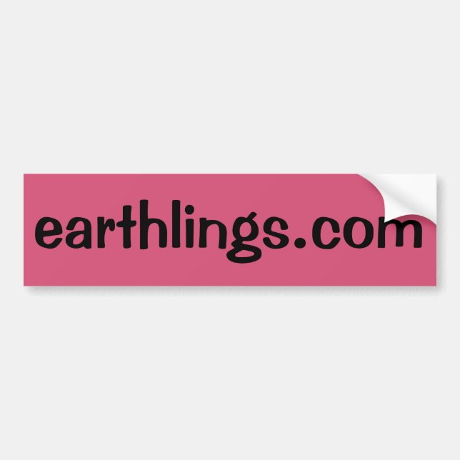 Pegatina Para Coche Earthlings.com (Frente)