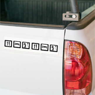 Pegatina Para Coche Eat Sleep Golf