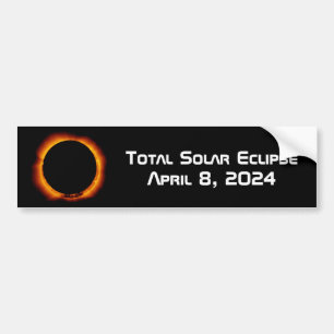 Pegatina Para Coche Eclipse solar total de 2024