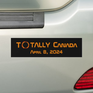 Pegatina Para Coche Eclipse solar total de Canadá 2024