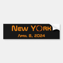 Pegatina Para Coche Eclipse solar total de Nueva York 2024