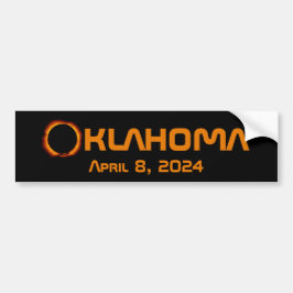 Pegatina Para Coche Eclipse solar total de Oklahoma 2024