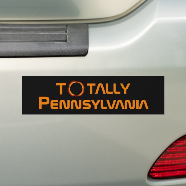 Pegatina Para Coche Eclipse solar total de Pennsylvania 2024 (en coche)